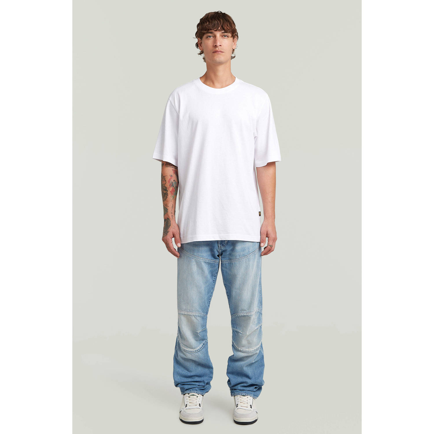 G-STAR 3D Regular straight leg regular fit jeans light blue