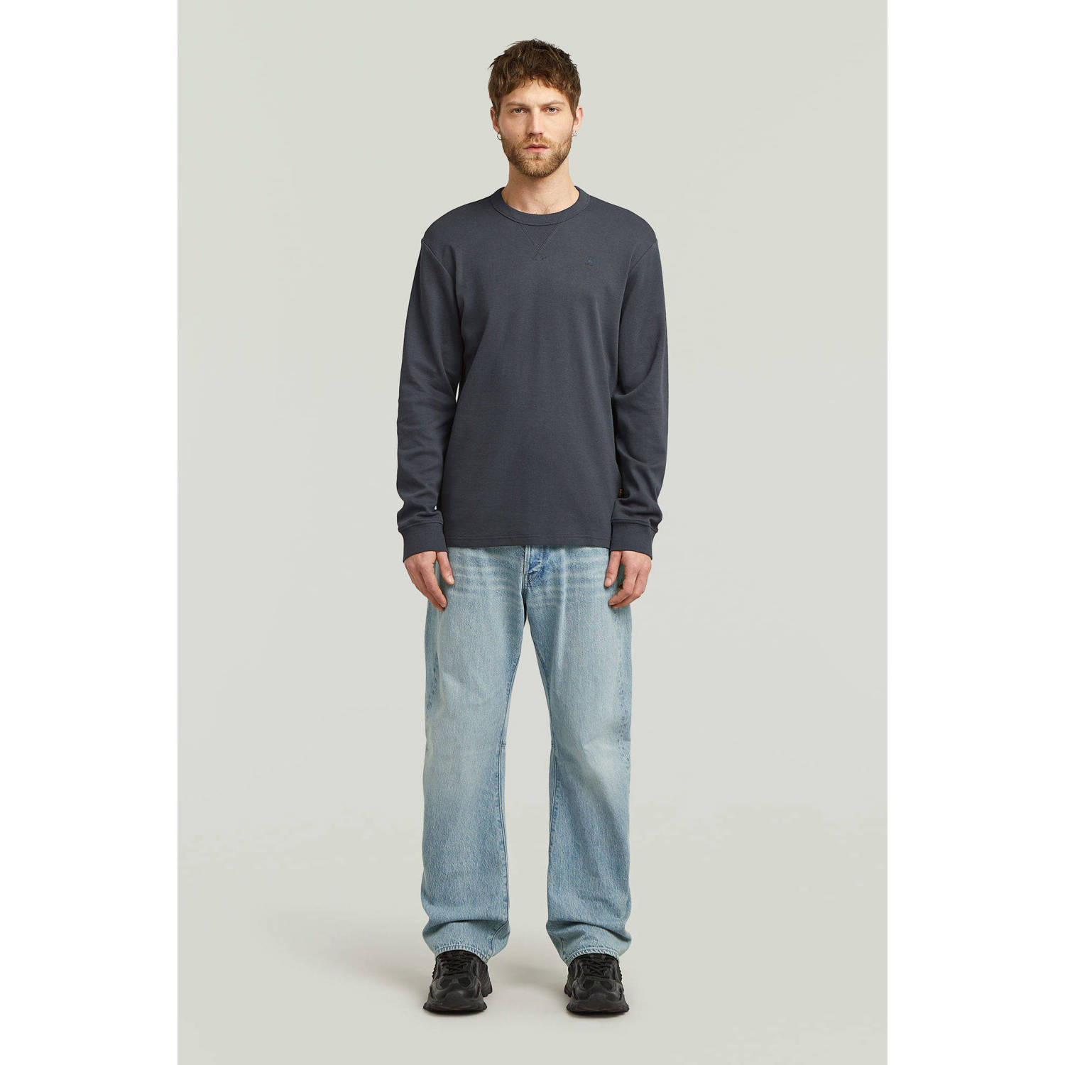 G-STAR longsleeve grijsblauw