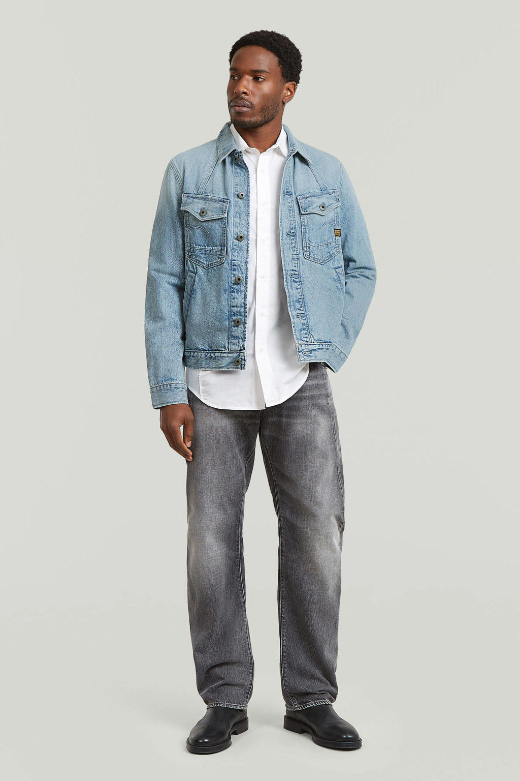 G-STAR Contor 3D straight leg jeans 420 blue