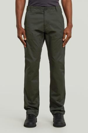 MOSA straight chino donkergroen