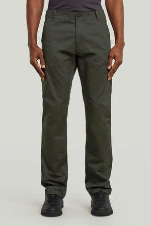 MOSA straight chino donkergroen