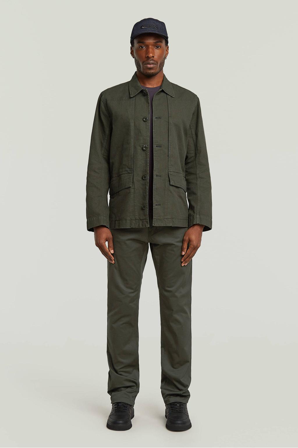 G-STAR MOSA straight chino donkergroen