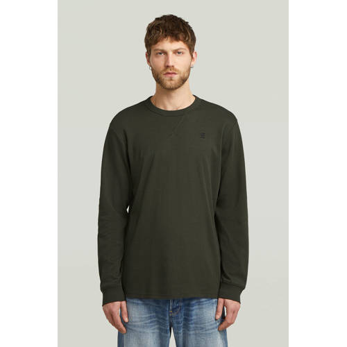 G-STAR longsleeve donkergroen afbeelding