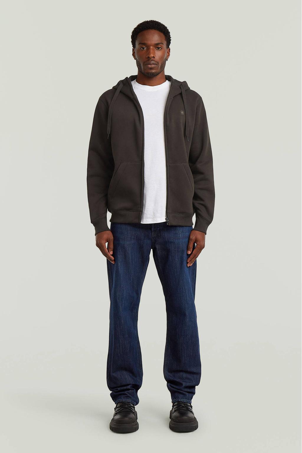 G-STAR Dakota Regular straight leg jeans worn in midnight