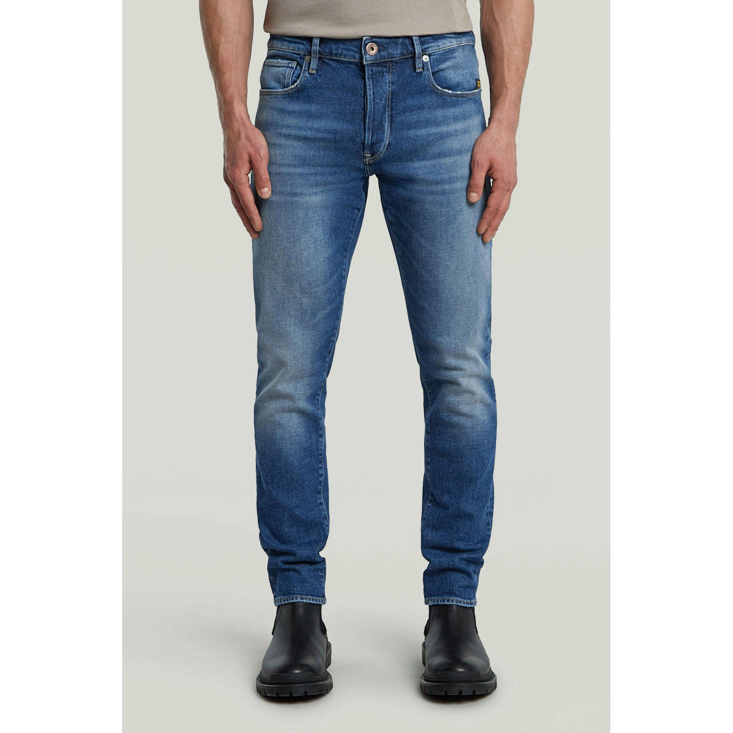 G-Star RAW 3301 Slim Jeans Midden blauw Heren