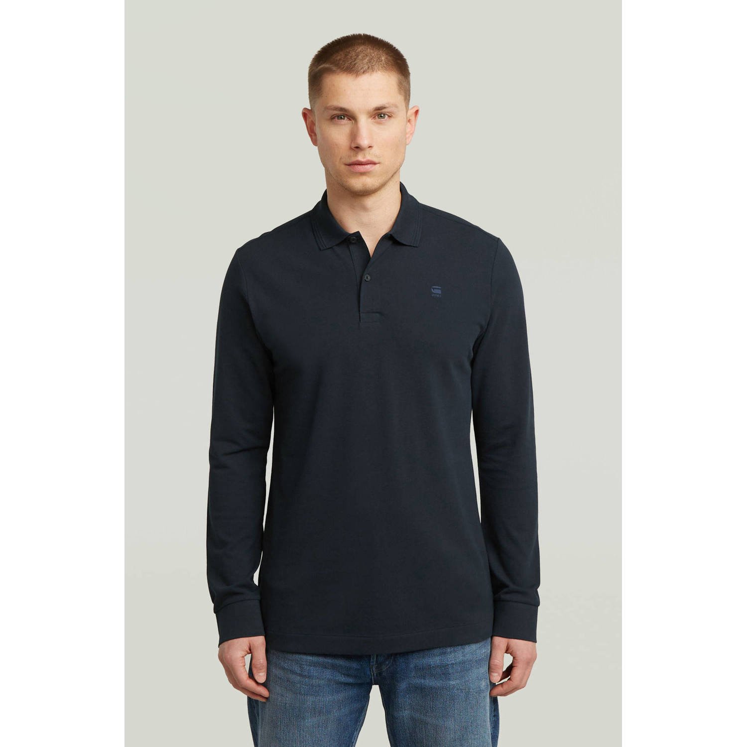 G-Star RAW Dunda Slim Polo Donkerblauw Heren