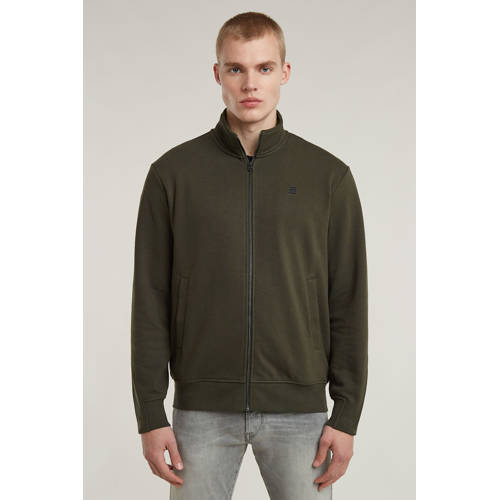 G-STAR sweatvest grijsgroen afbeelding