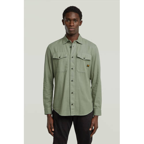 G-STAR casual overhemd MARINE mintgroen afbeelding