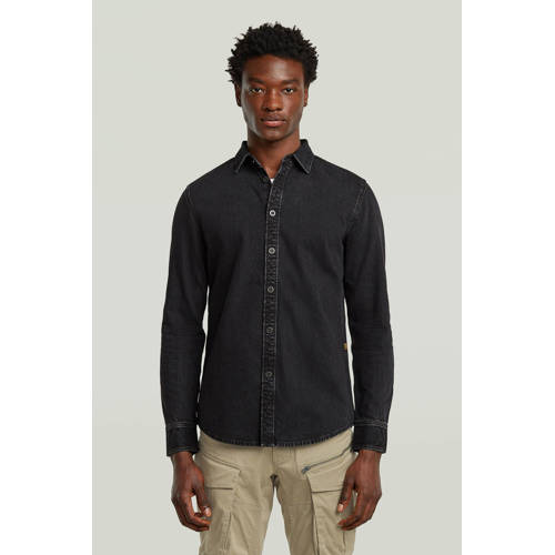 G-STAR denim casual overhemd zwart afbeelding