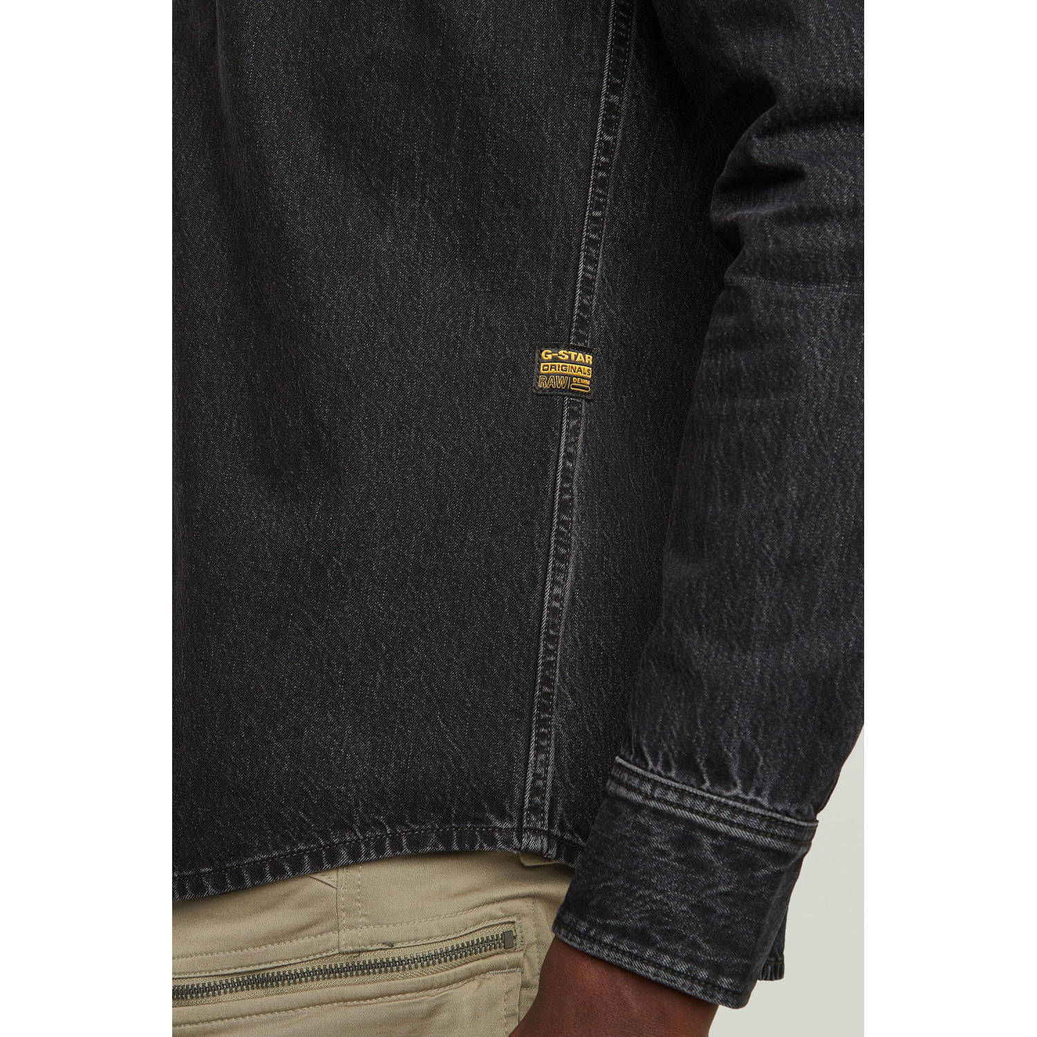 G-STAR denim casual overhemd zwart