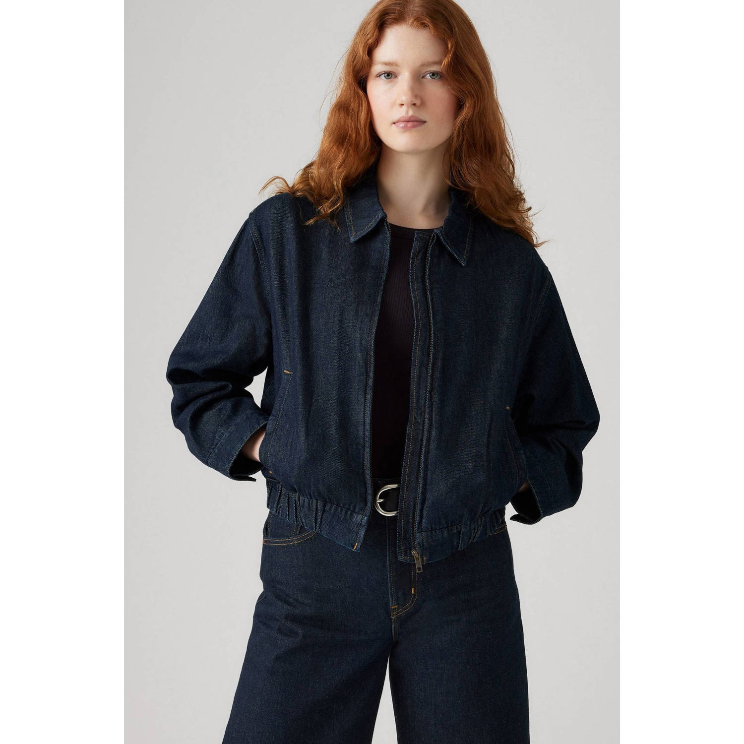 Levi's denim spijkerjas dark blue denim
