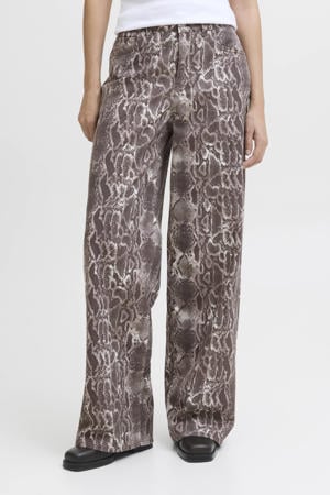 high waist wide leg jeans bruin