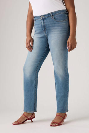 314 shaping straight leg jeans medium blue denim