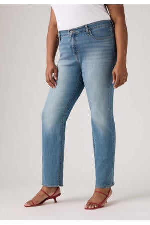 314 shaping straight leg jeans medium blue denim
