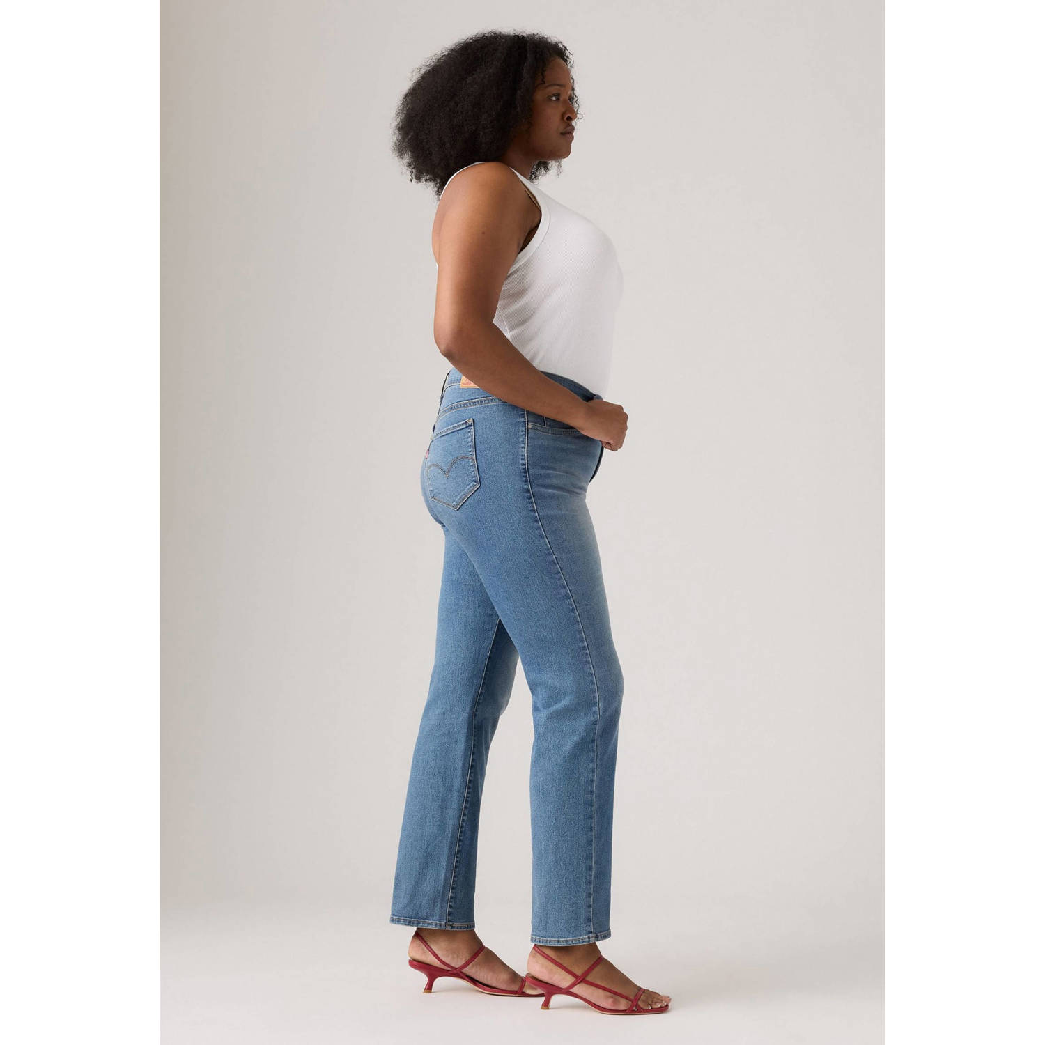 Levi's Plus straight leg jeans medium blue denim