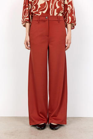 wide leg regular waist pantalon