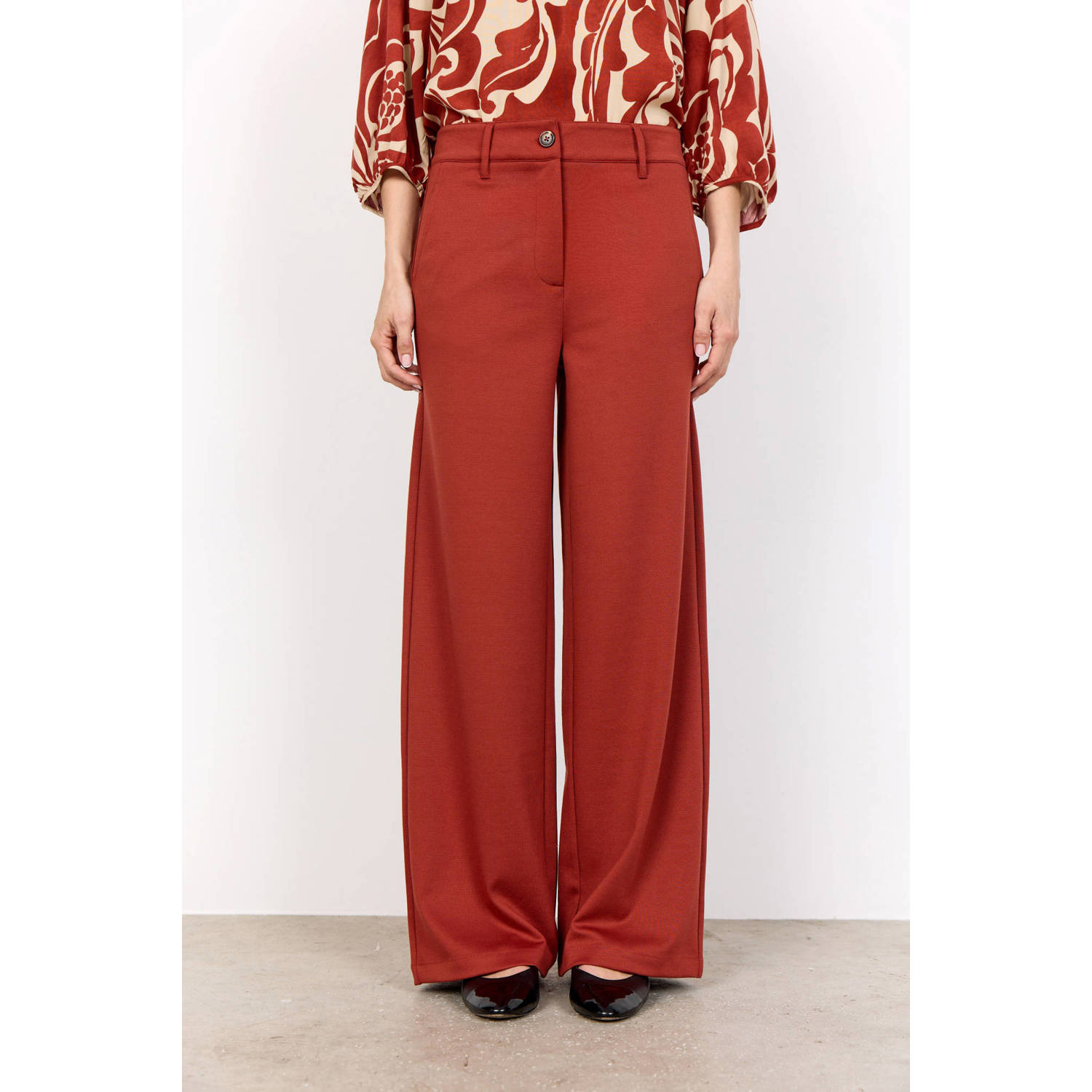 Soyaconcept wide leg regular waist pantalon