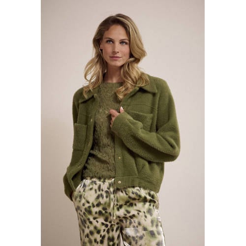 Tramontana gebreid vest groen afbeelding