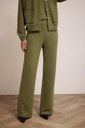straight regular waist casual broek
