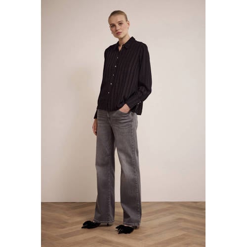 Tramontana wide leg jeans grey denim afbeelding