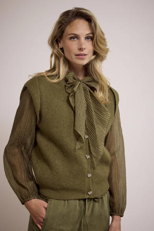 cardigan groen gebreid