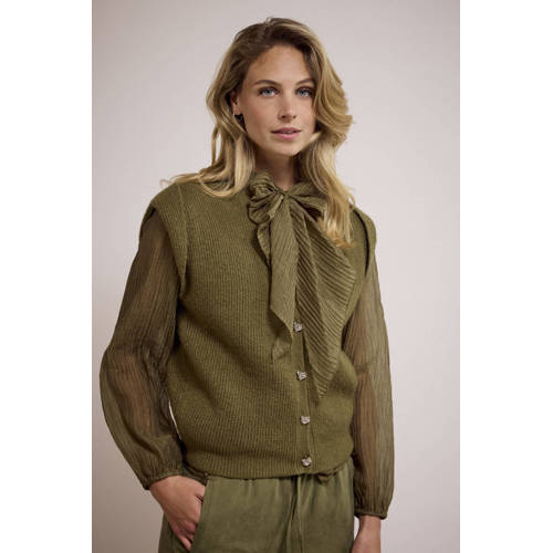 Tramontana cardigan groen gebreid afbeelding
