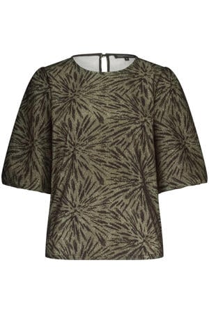 glitter top zwart met lurex