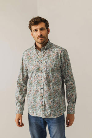 regular casual overhemd groen