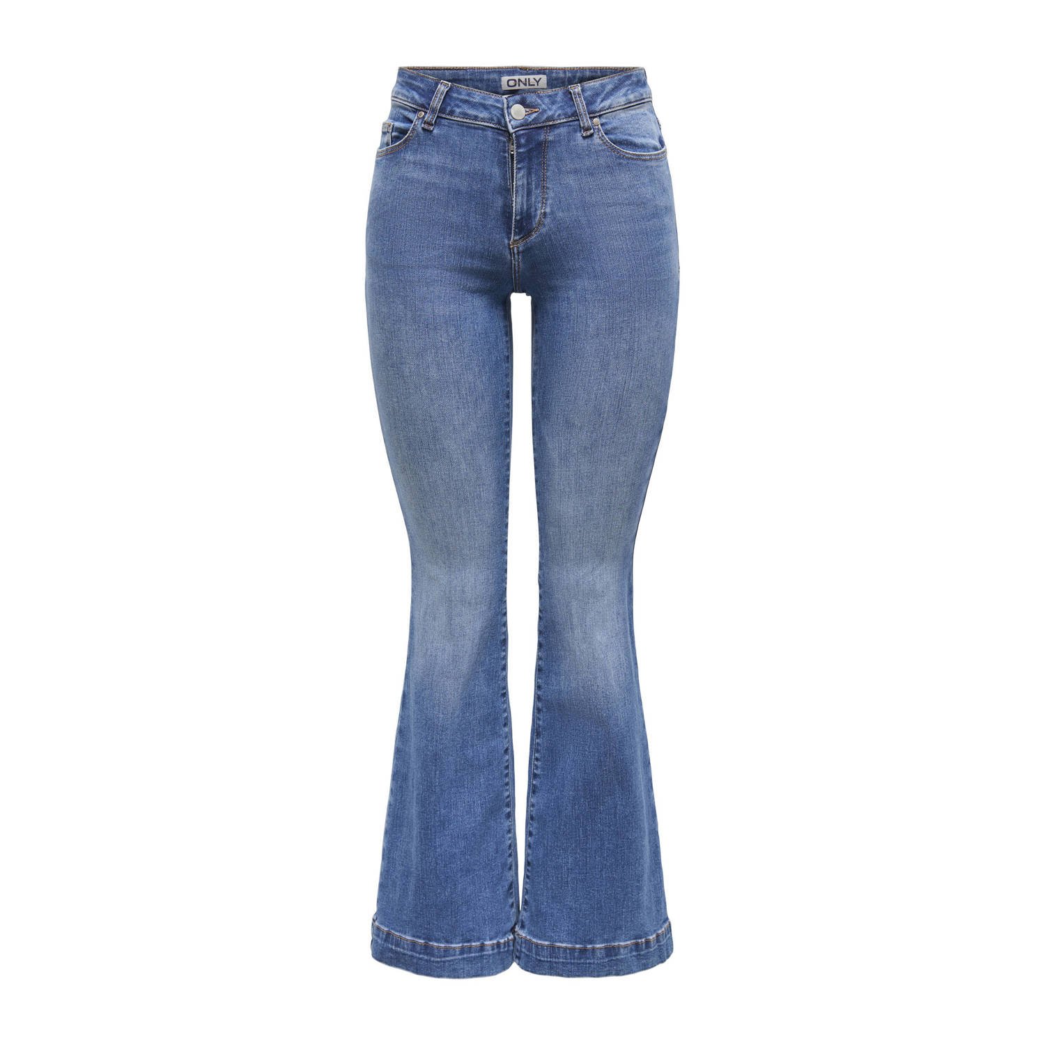 ONLY waist flared jeans light blue denim