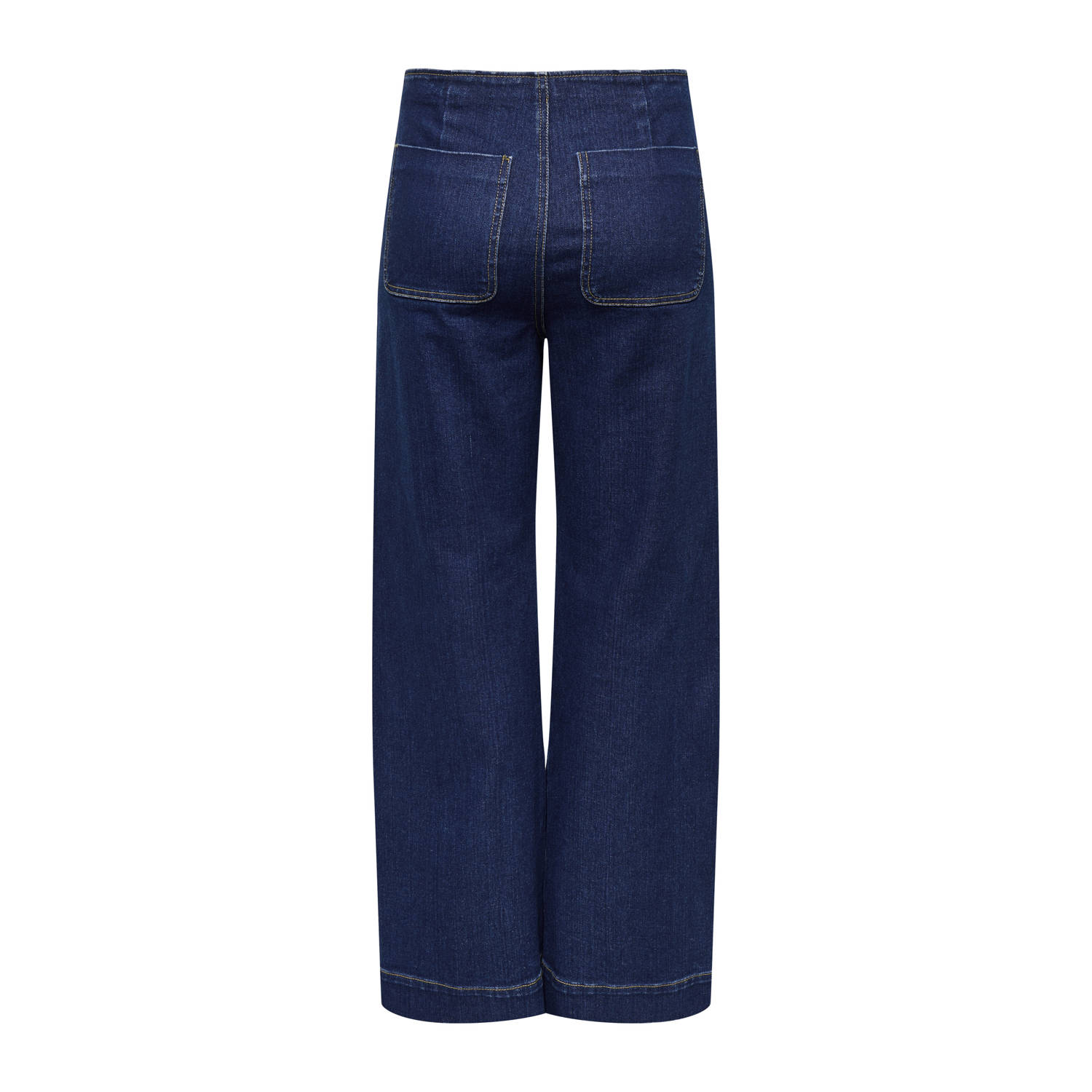 ONLY high waist wide leg jeans dark blue denim