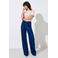 ONLY high waist wide leg jeans dark blue denim