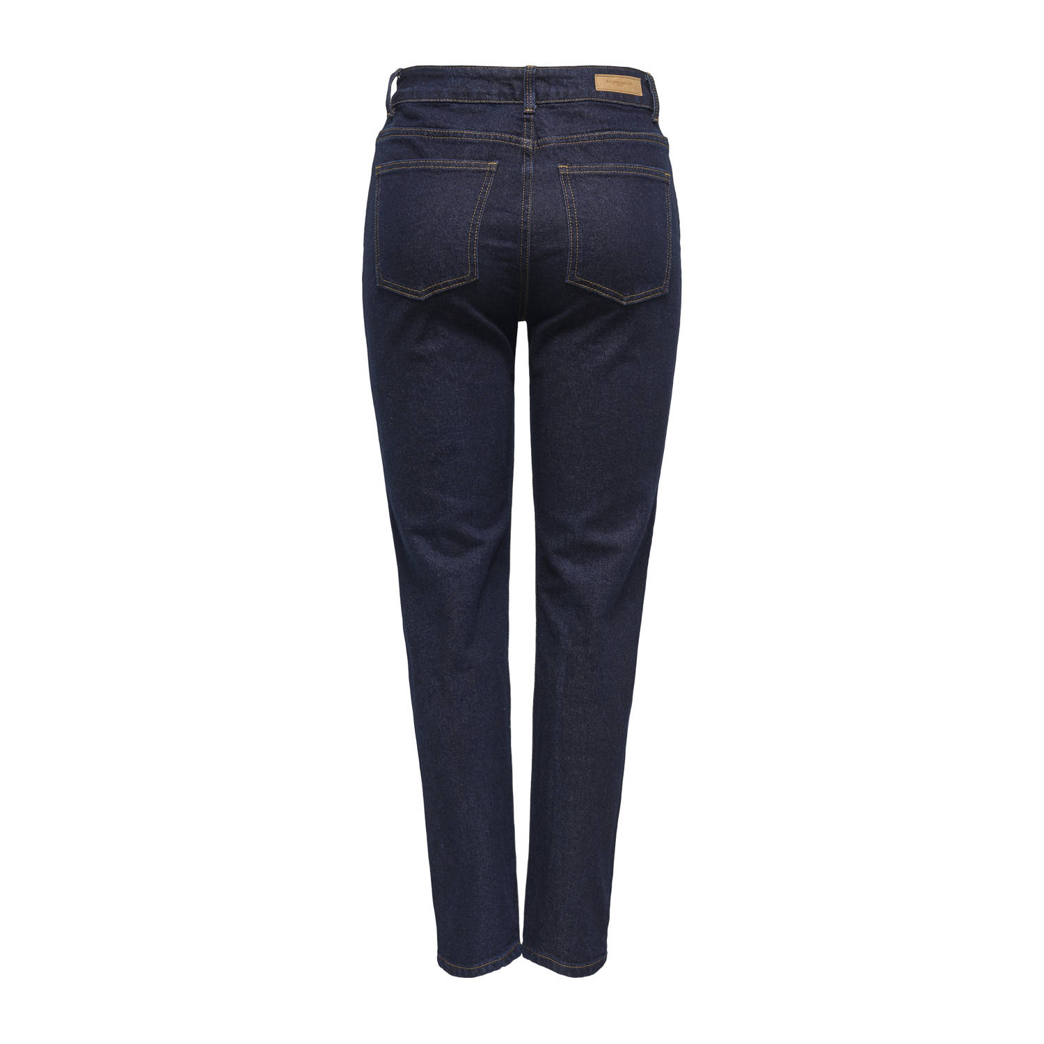 ONLY high waist straight leg jeans dark blue denim
