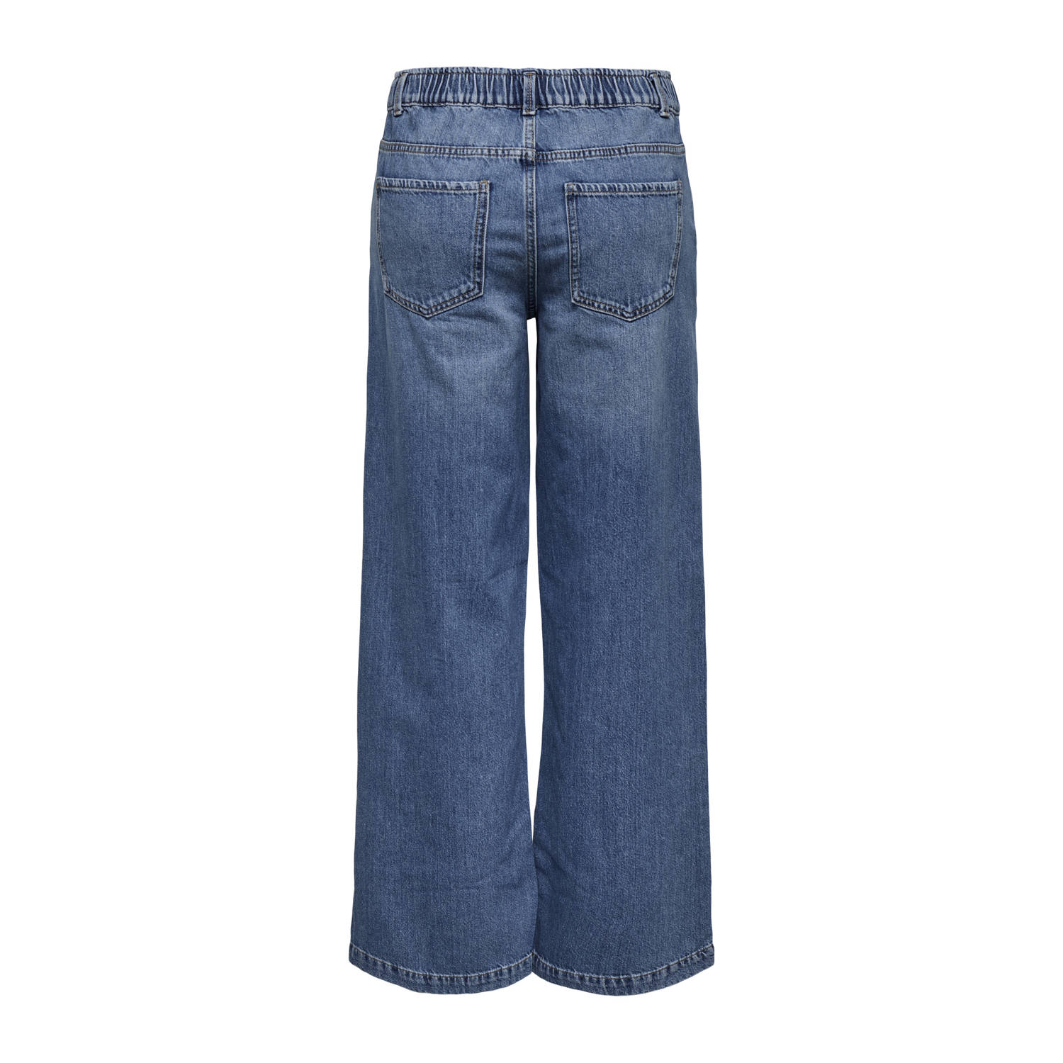 ONLY waist wide leg jeans medium blue denim