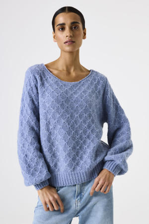 gebreide trui blauw