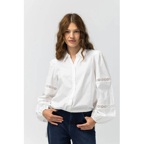 LabeL DOT blouse wit broderie afbeelding