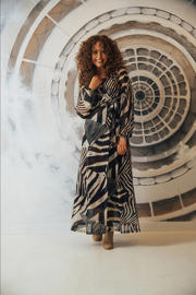 thumbnail: LabeL DOT maxi jurk bruin