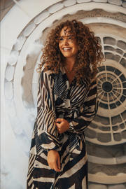 thumbnail: LabeL DOT maxi jurk bruin