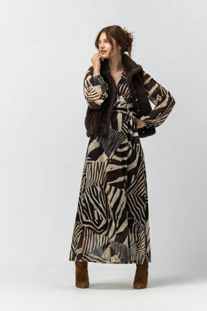 maxi jurk bruin