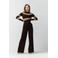 LabeL DOT straight regular waist pantalon donkerbruin