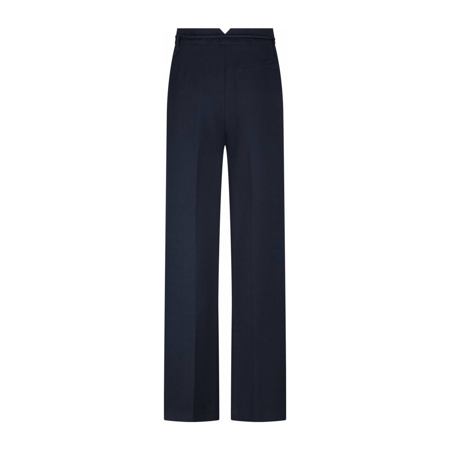 LabeL DOT wide leg regular waist pantalon donkerblauw