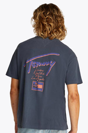 regular T-shirt donkerblauw