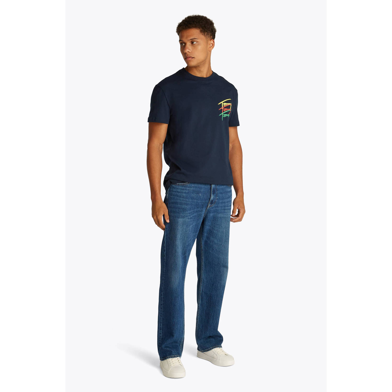 Tommy Jeans T-shirt donkerblauw