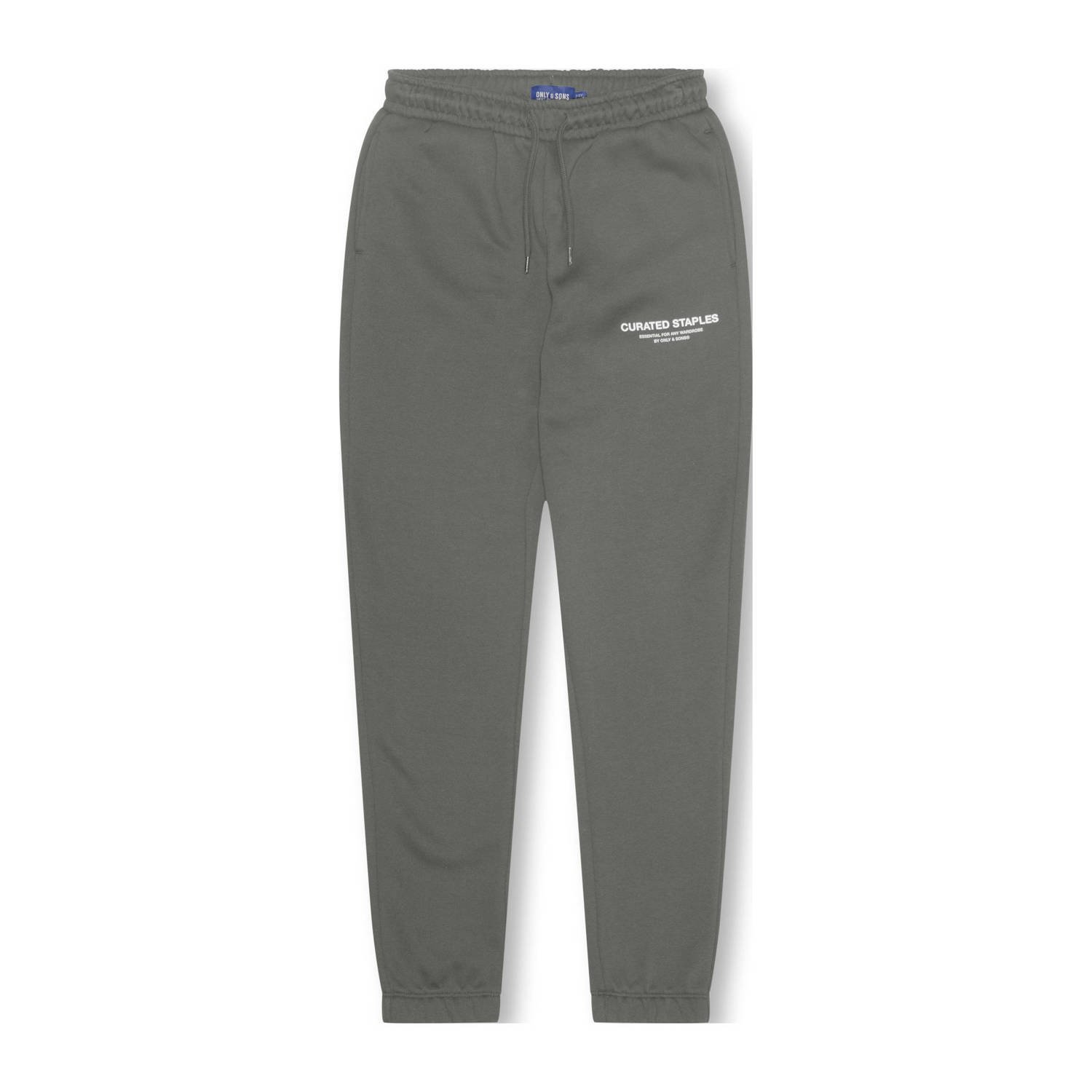 ONLY & SONS JUNIOR joggingbroek grijs