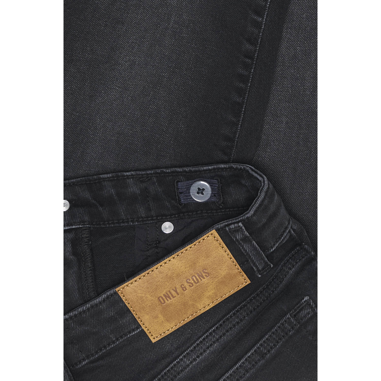 ONLY & SONS JUNIOR slim fit jeans black denim