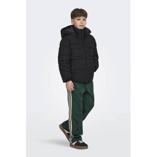 ONLY & SONS JUNIOR gewatteerde jas zwart afbeelding