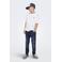 ONLY & SONS JUNIOR slim fit jeans met backprint dark blue denim