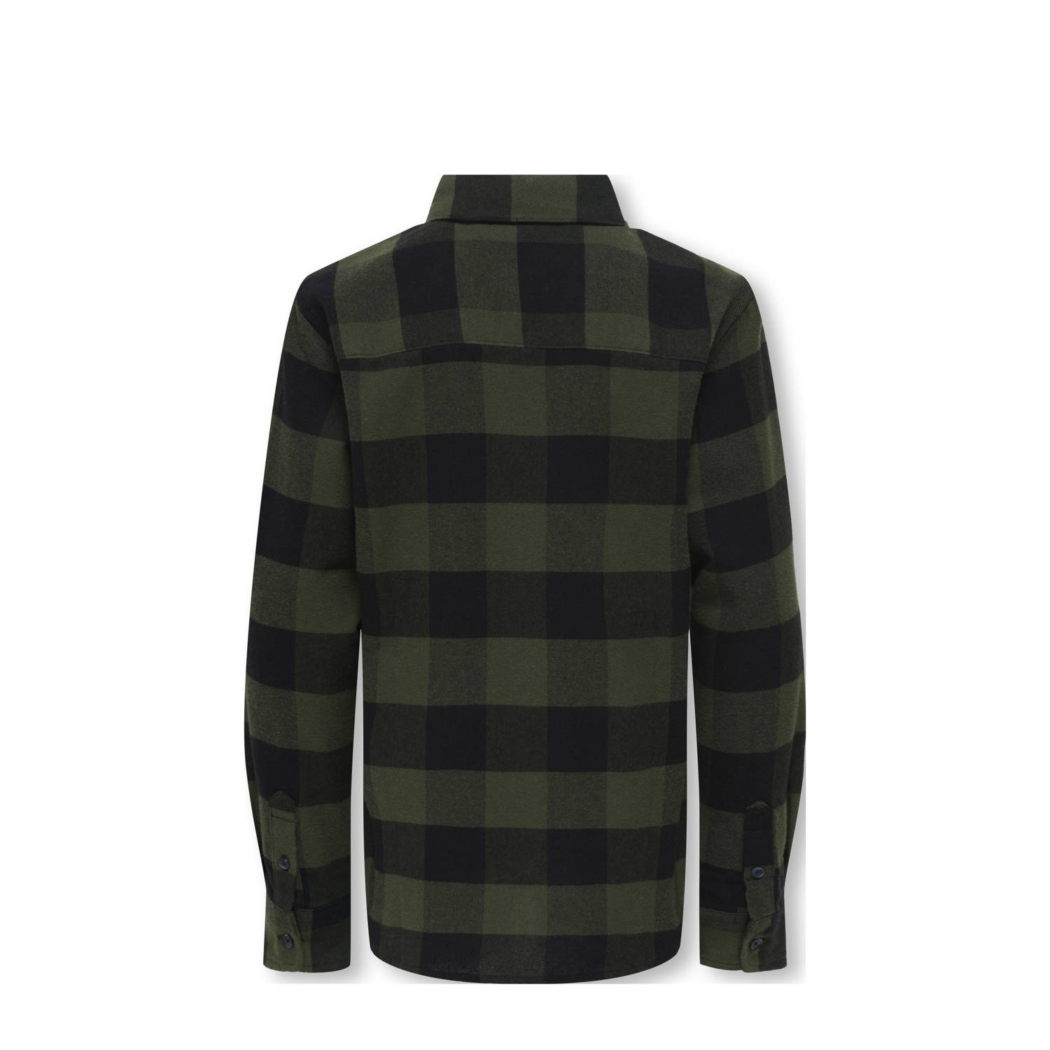 ONLY & SONS JUNIOR overhemd donkergroen