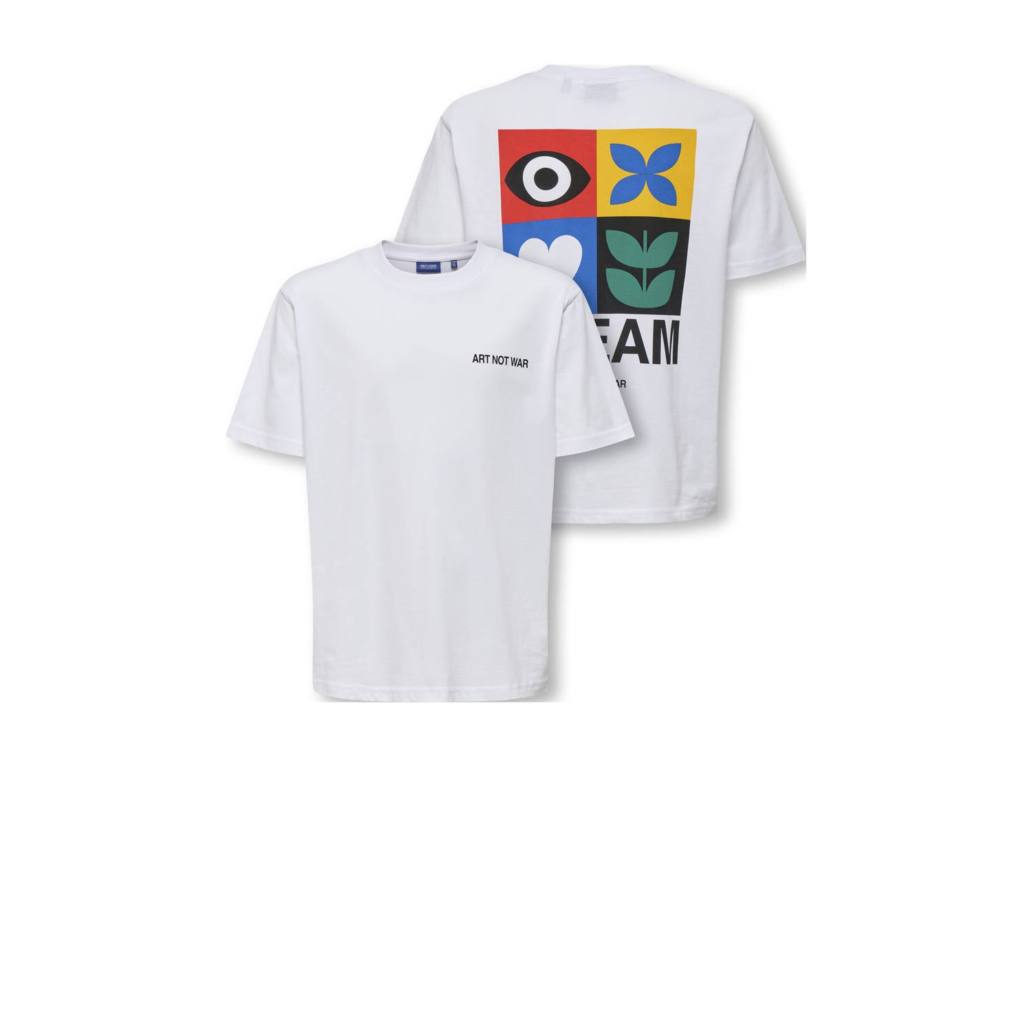 ONLY & SONS JUNIOR T-shirt wit