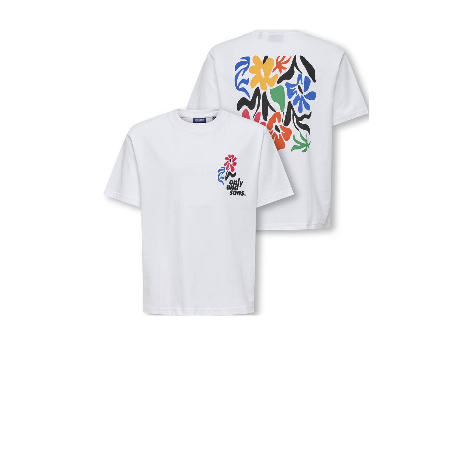 ONLY & SONS JUNIOR T-shirt wit