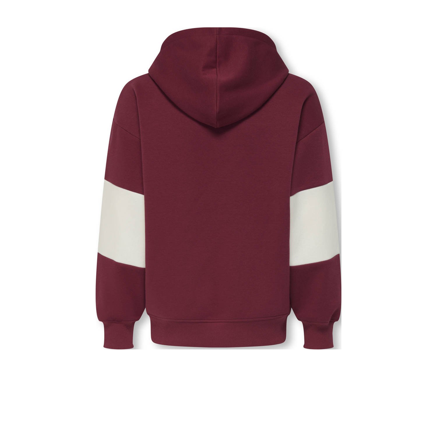 ONLY & SONS JUNIOR hoodie donkerrood